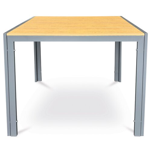 Autronic Masă de grădină, metal, polywood, maro,AZ T-S1209 OAK