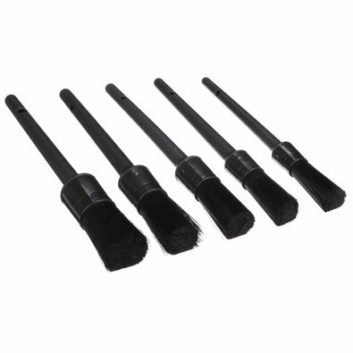 Sixtol Komplet trdih preciznih čopičev za čiščenjeavtomobila CAR DETAILING BRUSH 5 HARD, 5 kos
