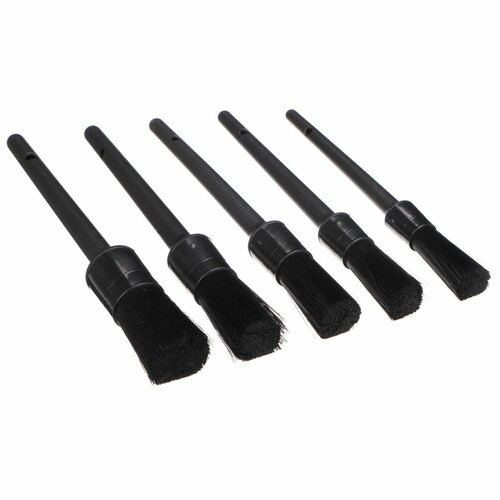 Sixtol Komplet trdih preciznih čopičev za čiščenjeavtomobila CAR DETAILING BRUSH 5 HARD, 5 kos