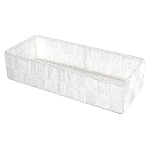 Compactor Úložný organizér do zásuvky L TEX, 30 x 12 x 7 cm, bílá