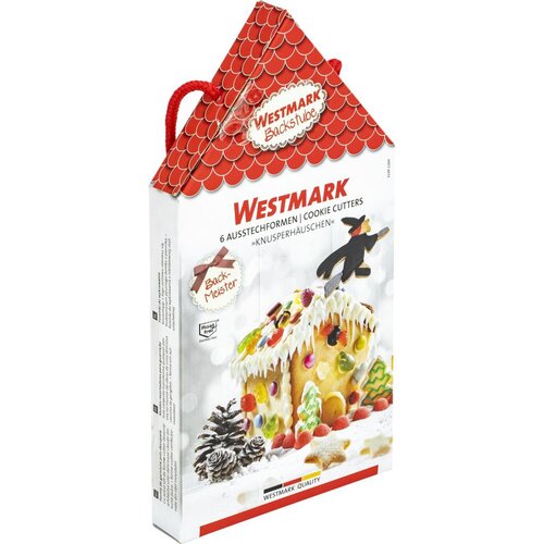 Westmark Set of cookie cutters for gingerbreadhouse, 6 pcs