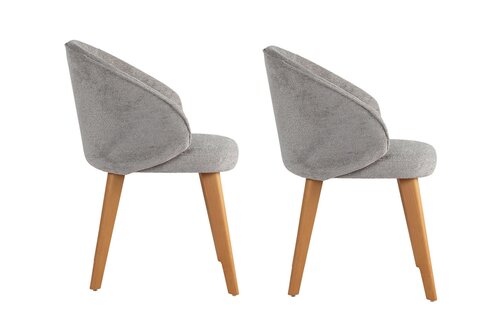 Set de scaune de sufragerie Bentley Grey and DarkOak, 2 buc.