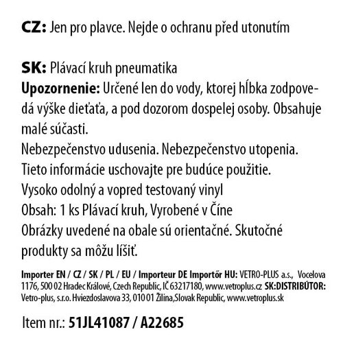 Vetro-Plus Nadmuchiwany pierścień Pneumatyczny, średnica 90 cm