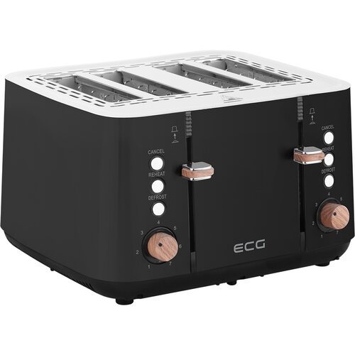 ECG ST 4768 opekač kruha Timber Black