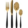 Set 16 piese tacâmuri Black Gold, auriu