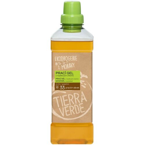 Tierra Verde Prací gél z mydlových orechov na vlnu a funkčný textil z merino vlny, 1 l