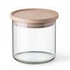Simax 5162 üvegdoboz fa fedéllel, 0,5 l