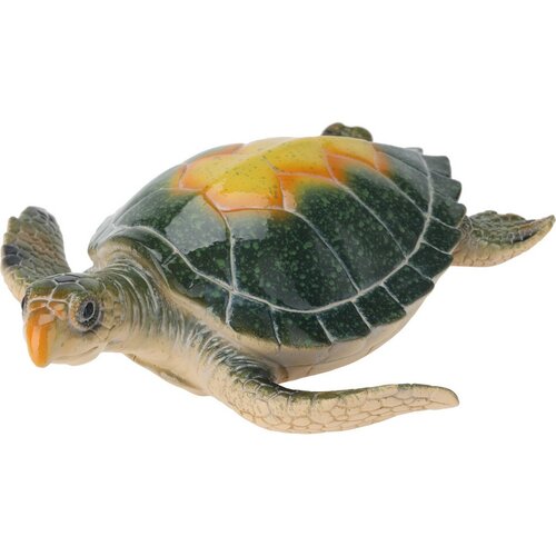 Decorațiune de perete Broască țestoasă galben, poliresină, 21 x 7 x 21,5 cm