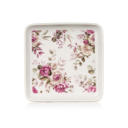 Banquet Keramični pladenj Rose 16 x 16 x 1,8 cm