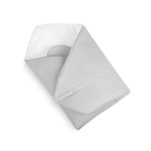 Bellatex Baby-Wickeldecke Würfel grau, 75 x 75 cm