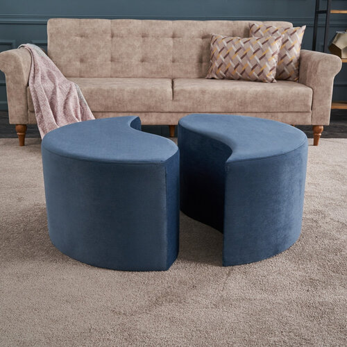 Taburet Alis Puf Blue