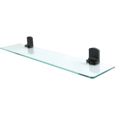 Spirella Taku 60 cm fali üvegpolc, matt fekete