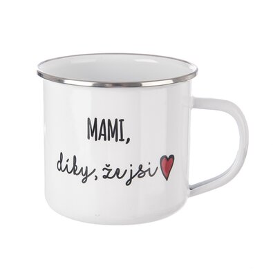 InDecor Pločevinka MAMI, hvala, da si 500 ml, bela