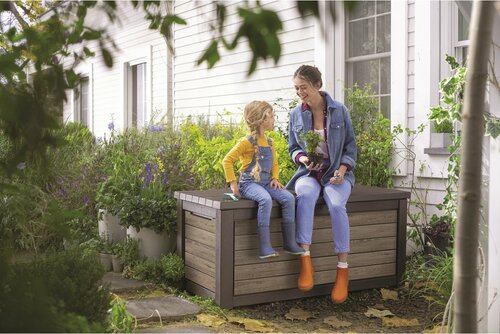 Keter zahradní úložný box Deco 630 l, sv. hnědá