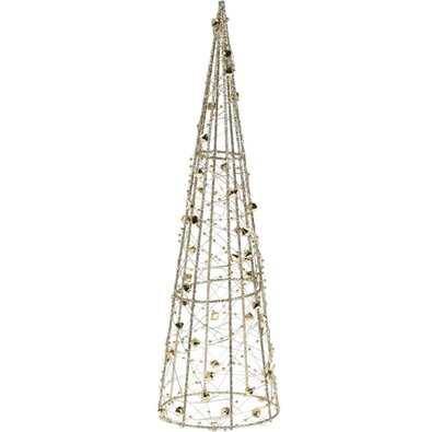 Goldwire karácsonyi LED kúp arany, 12 x 40 cm