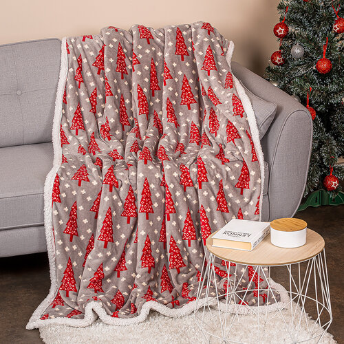 Pătură imitație blăniță Crăciun 4Home Cosy Winter, 150 x 200 cm