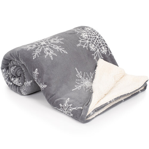 4Home Kuscheldecke Lammfelloptik Silent Snowfall, 150 x 200 cm