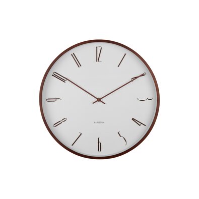 Karlsson 6014WH design falióra, fehér, átmérő: 40cm