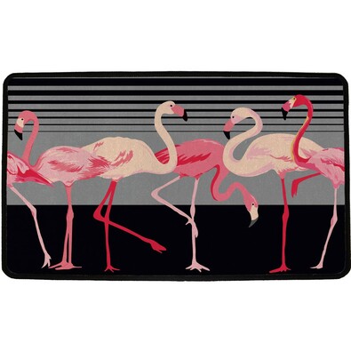 Butter Kings Vnútorná multifunkčná rohožka Flamingos, 75 x 45 cm