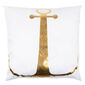 Poduszka Gold De Lux Kotwica biały, 43 x 43 cm