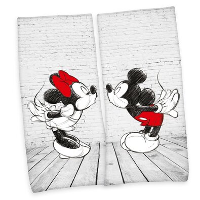 Osuška Mickey & Minnie, 80 x 180 cm, sada 2 ks