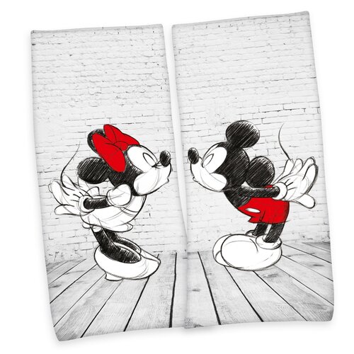 Osuška Mickey & Minnie, 80 x 180 cm, sada 2 ks