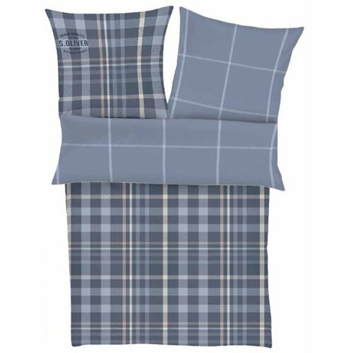 Lenjerie pat 1 pers. s.Oliver 5857/630, satin , 140 x 200 cm, 70 x 90 cm