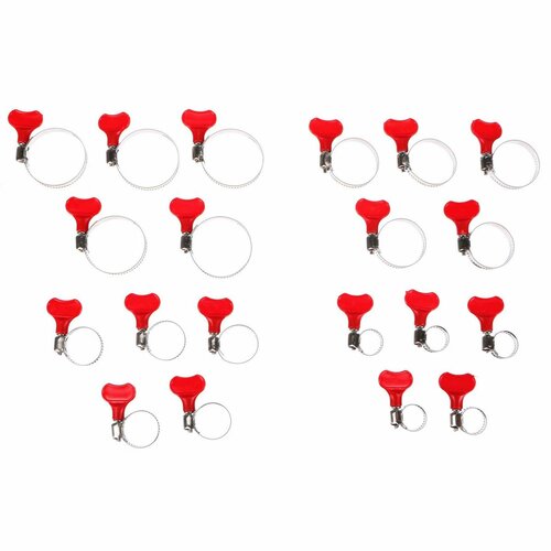 Sixtol Zacisk do węży z motylkiem MECHANIC CONNECT SET 20, 10-44 mm, 20 szt.