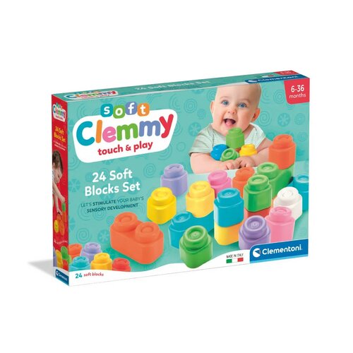 Clemmy Baby Miękkie klocki, 24 szt.