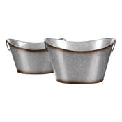 Set de cutii de flori Trandafiri, 2 buc, 2 dimensiuni, metal