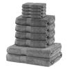 DecoKing Set of towels and bath towels Marinasrebrna, 10 kos