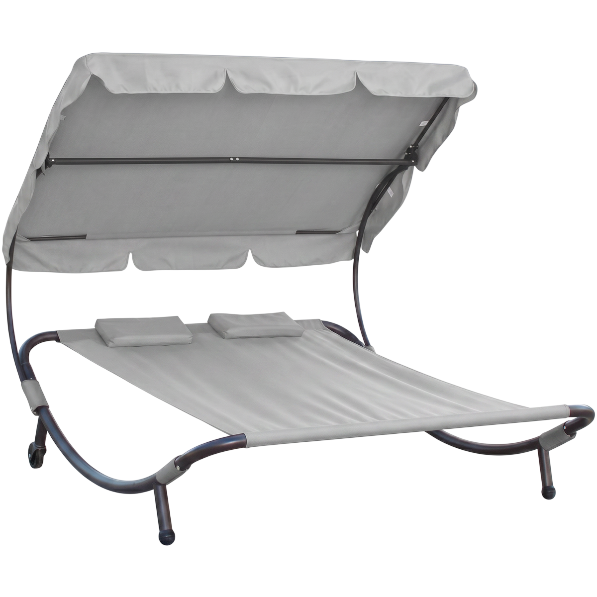 Relaxačné lehátko pre 2 osoby Craftfield Bahama,sivé