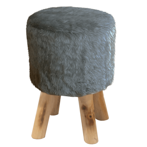 Hocker Alpia grau, 28 x 28 x 42 cm