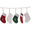 Karácsonyi zokni adventi naptár girland, 220 cm