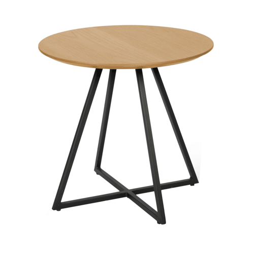 Příruční stolek Delik, dub, pr. 50 cm