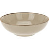 Steingutteller tief Glasur, D. 24,5 cm beige