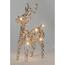 Świąteczny renifer świecący Champagne, 21 x 14 cm,30 diod mikro LED, na baterie