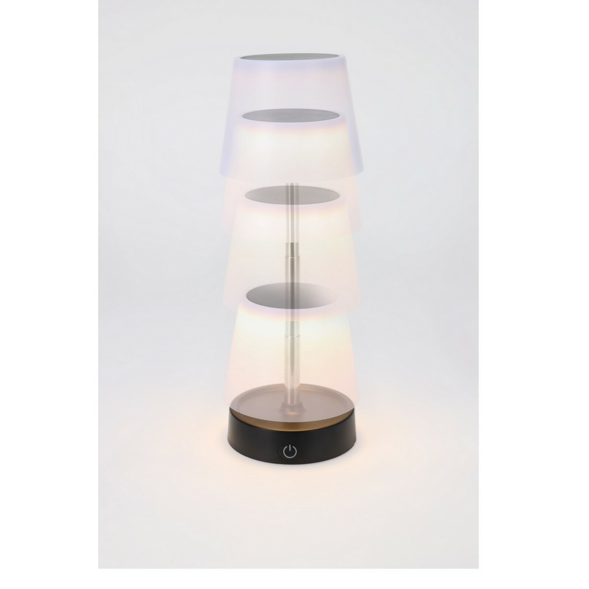Výsuvná stolná LED lampa Sidney, 11 x 11,5/29,5 cm, teplá biela