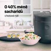 Lauben multifunkciós prémium rizsfőző edény 1500AT, fekete
