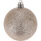 Zestaw ozdób bożonarodzeniowych Glitter, brązowy, śr. 6 cm, 6 szt.