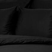 Satenasta posteljnina Luxury Collection črna, 140 x 220 cm, 70 x 90 cm