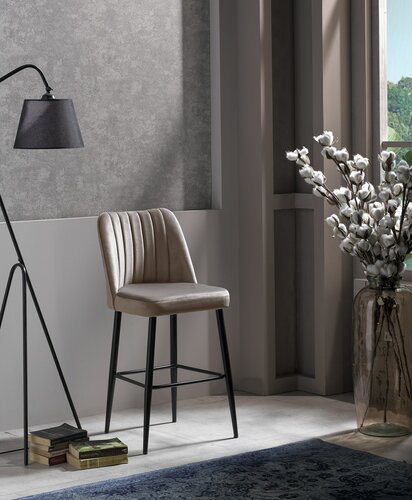 Set de scaune de bar Vento Cappuccino and Black, 4buc.