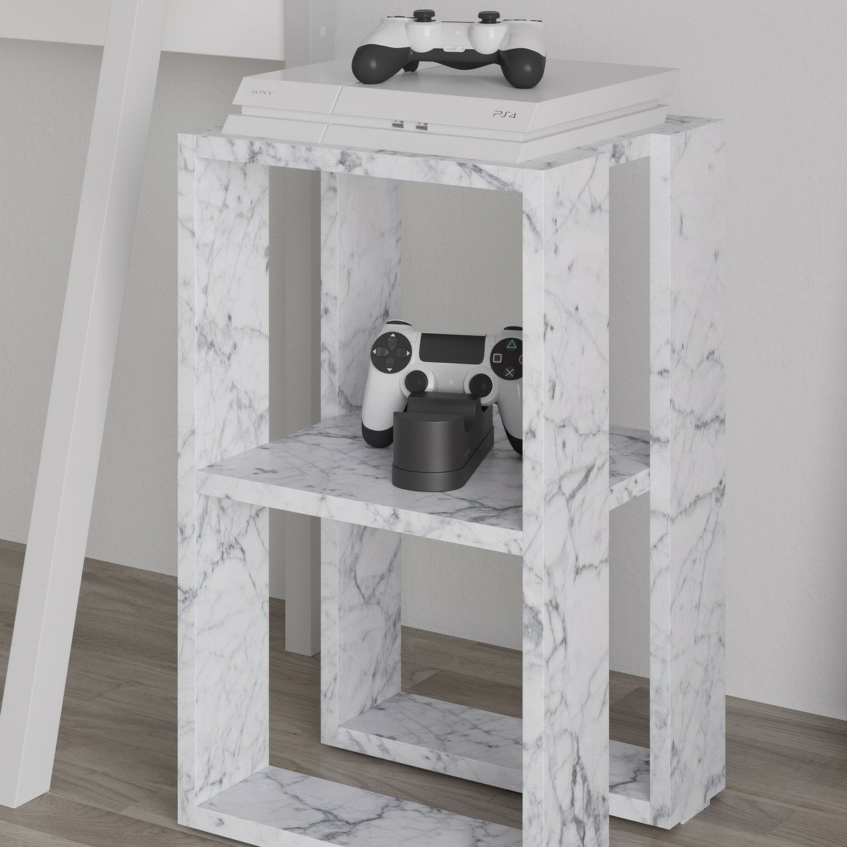 Nočný stolík Lonie Carrara Marble