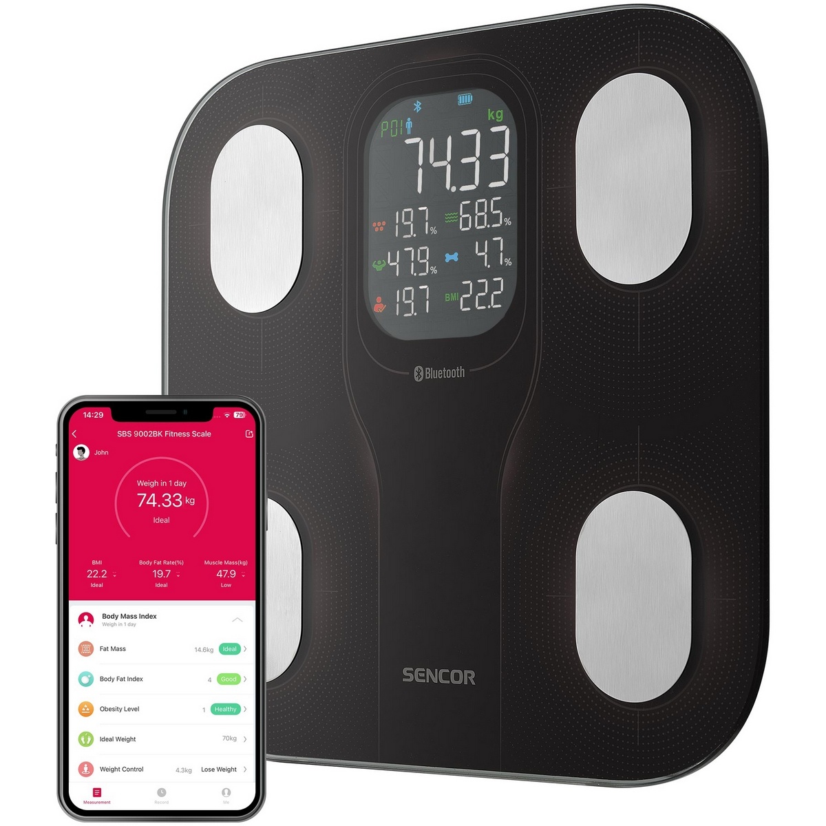 Sencor SBS 9002BK személyi mérleg akciós termékkép 1