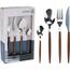 Set tacâmuri din oțel inoxidabil EH 16 piese  Wood