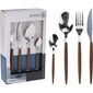 Set tacâmuri din oțel inoxidabil EH 16 piese  Wood