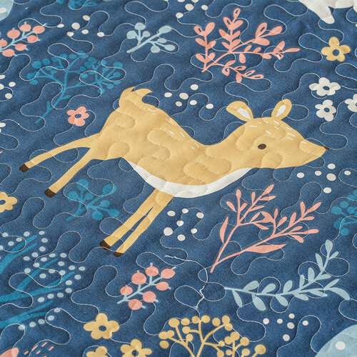 4Home Kindertagesdecke Nordic Woodland, 140 x 200 cm