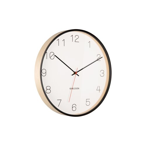 Karlsson 5926BK dizajnové nástenné hodiny 40 cm, čierna