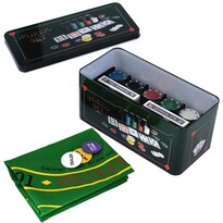 Súprava na Poker s 200 žetónmi, 24 x 11 x 11,5 cm Súprava na Poker s 200 žetónmi, 24 x 11 x 11,5 cm