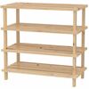 Kesper 69724 Raft pentru pantofi cu 4 rafturi, ușor, 54 x 52 x 26 cm
